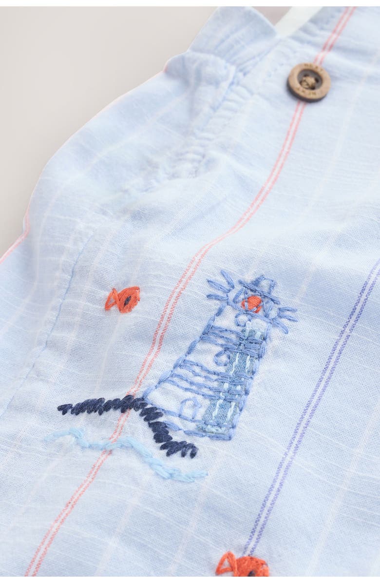 NEXT Nautical Bodysuit & Embroidered Romper Set, Alternate, color, Blue