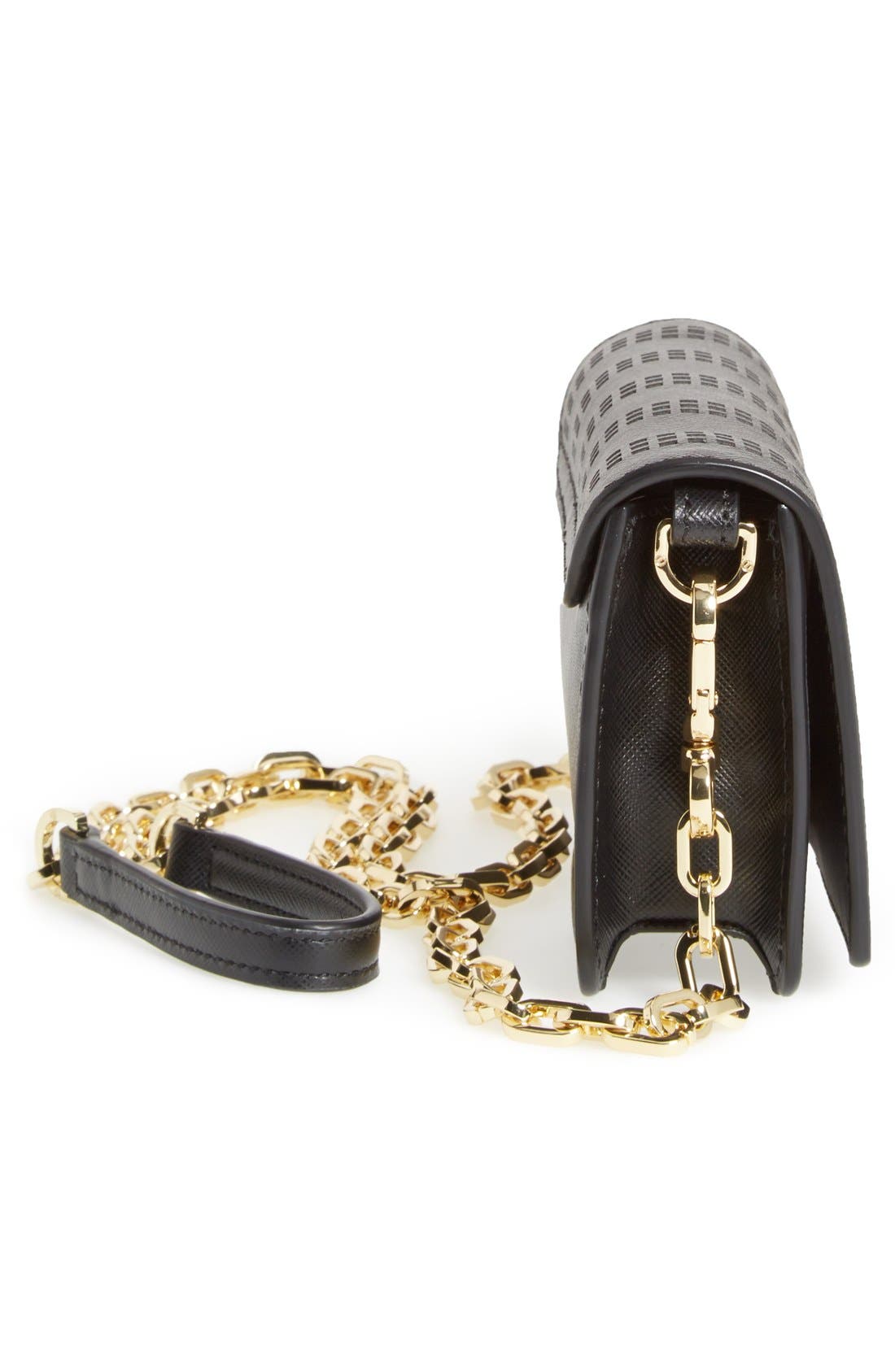 Tory Burch 'Robinson - Mini' Perforated Crossbody Bag, Alternate, color, 