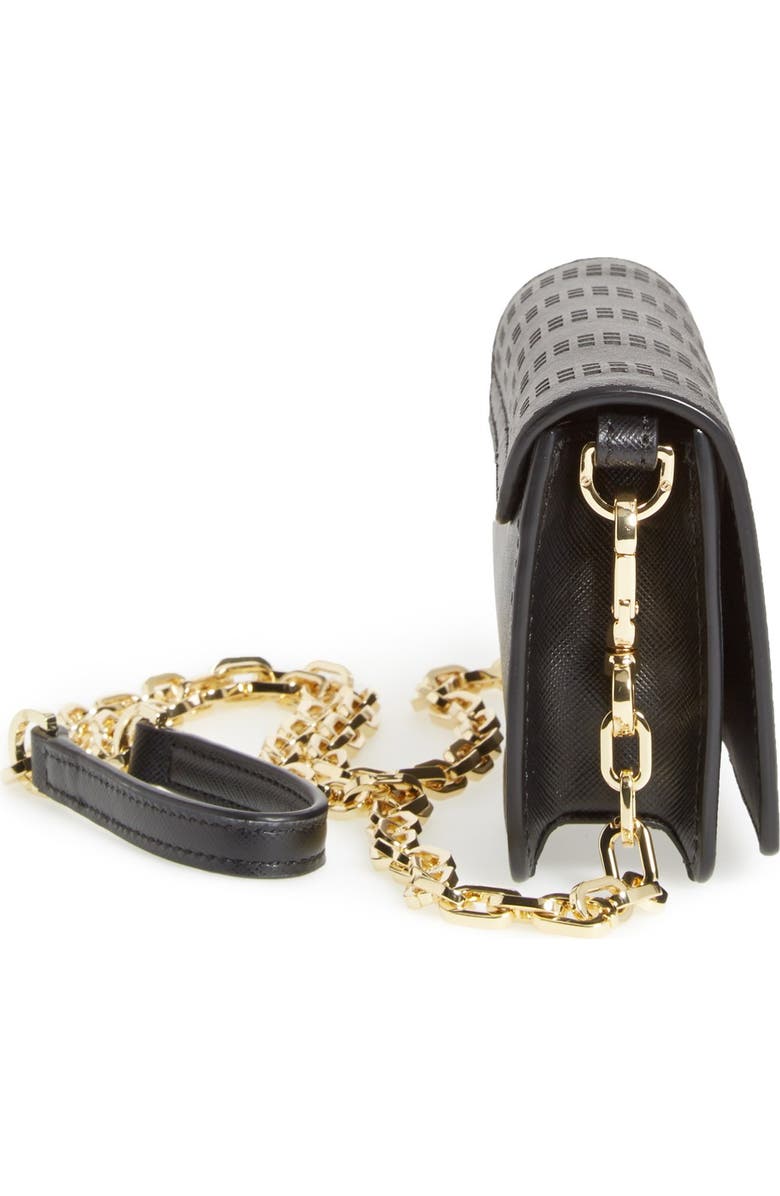 Tory Burch 'Robinson - Mini' Perforated Crossbody Bag, Alternate, color,