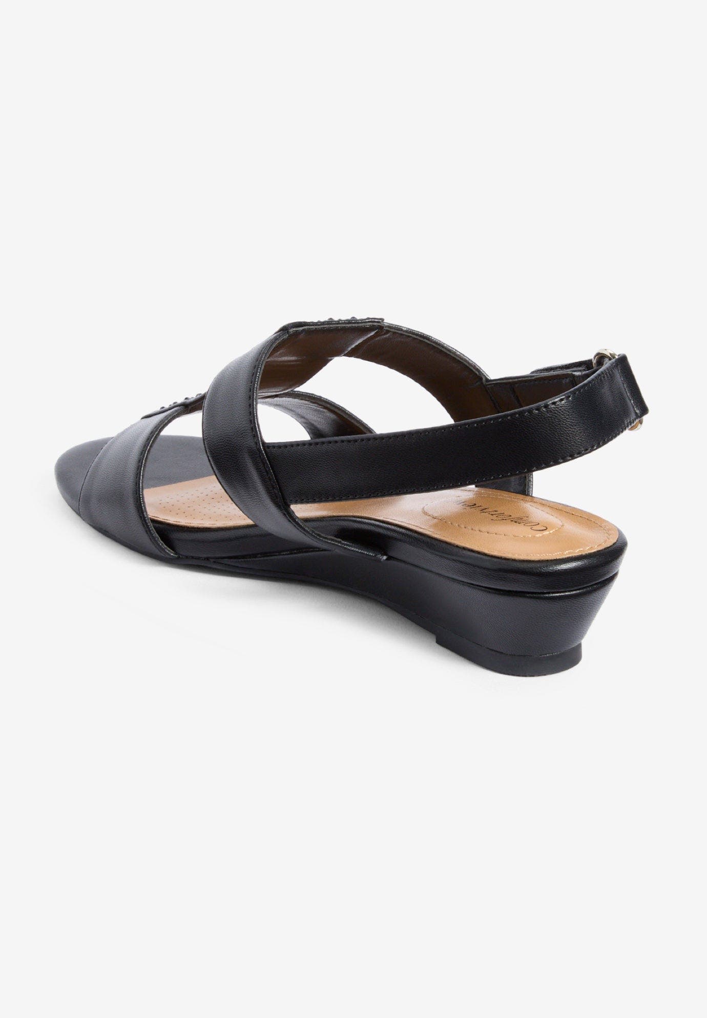 Comfortview The Lila Sandal, Alternate, color, Black
