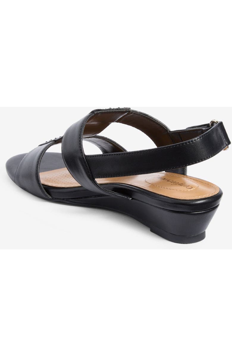 Comfortview The Lila Sandal, Alternate, color, Black