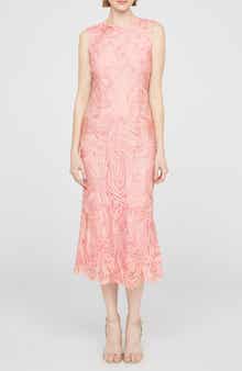 Meli Soutache Cocktail Midi Dress