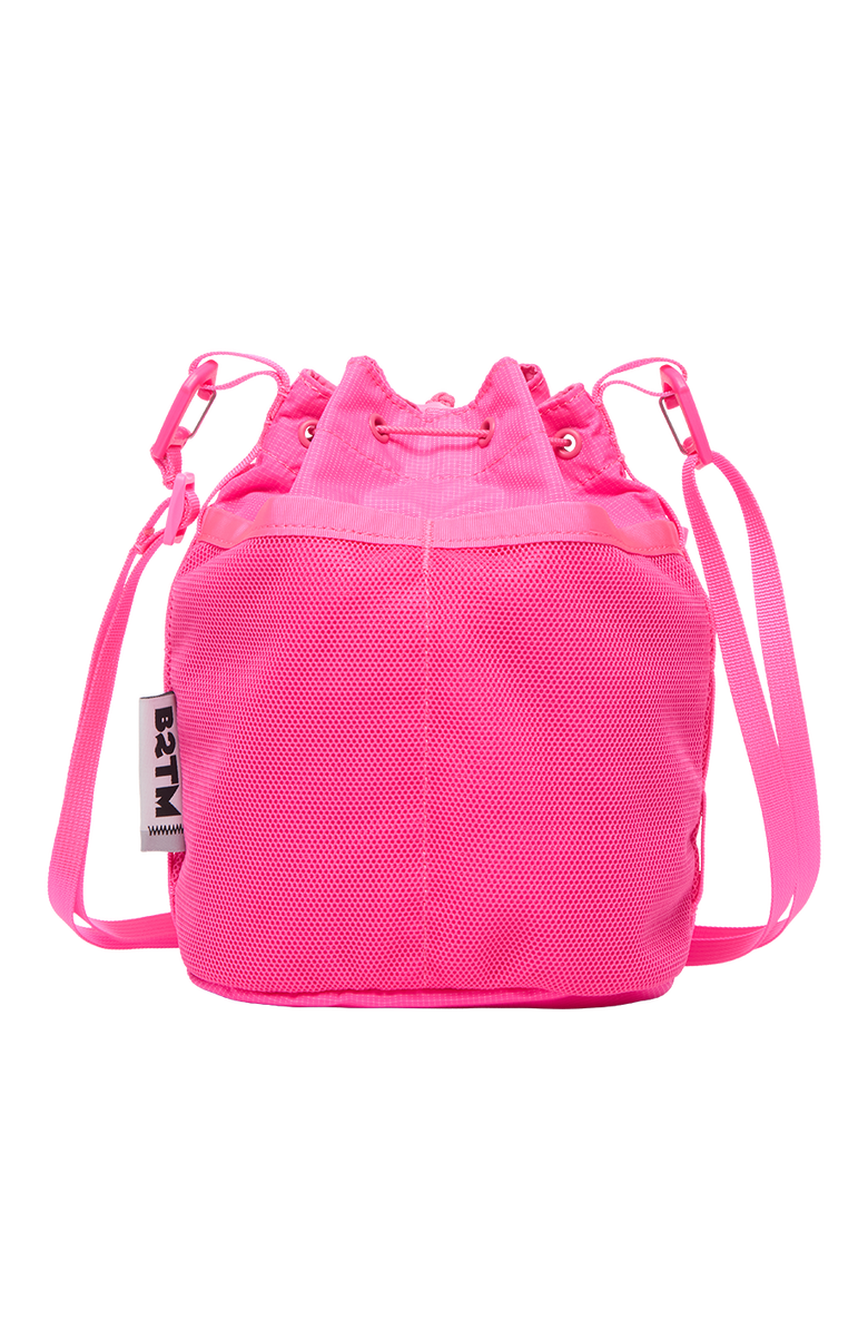 Baboon to the Moon Drawstring Crossbody Pouch, Alternate, color, Hyper Pink