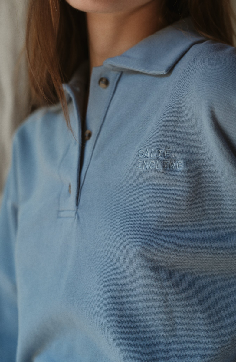 CALIFORNIA INCLINE Long Sleeve Polo, Alternate, color, Heritage Blue