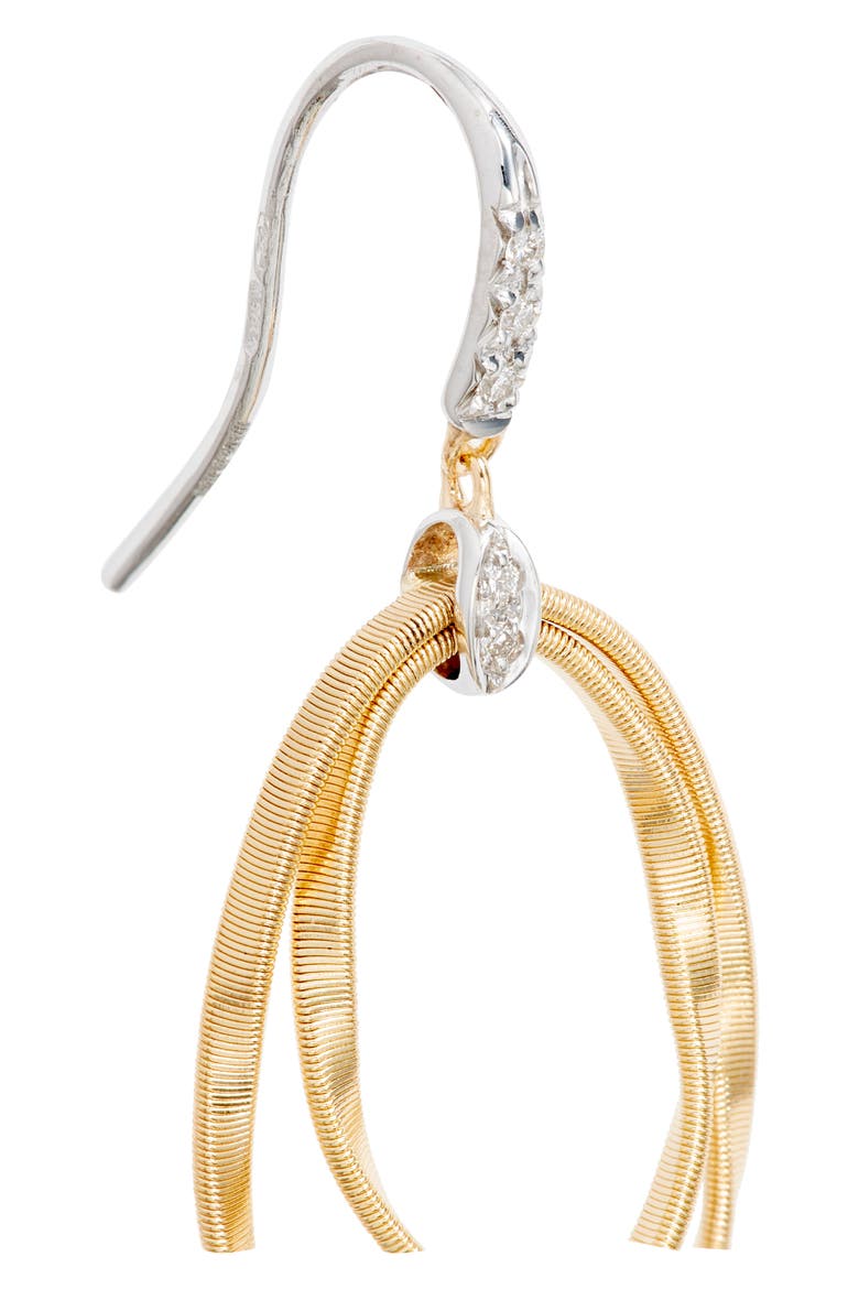Marrakech Onde Concentric Coil Drop Earrings, Alternate, color, WHITE GOLD/ YELLOW GOLD