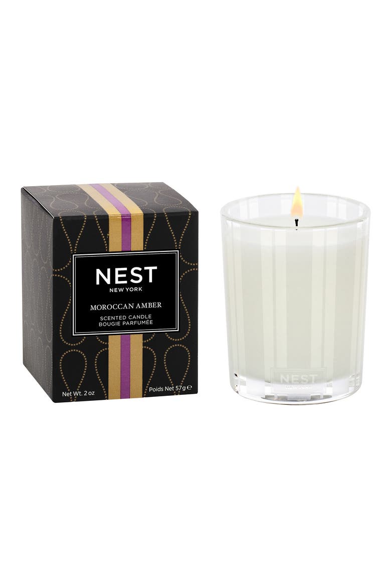 Moroccan Amber Scented Candle, Main, color, NO COLOR