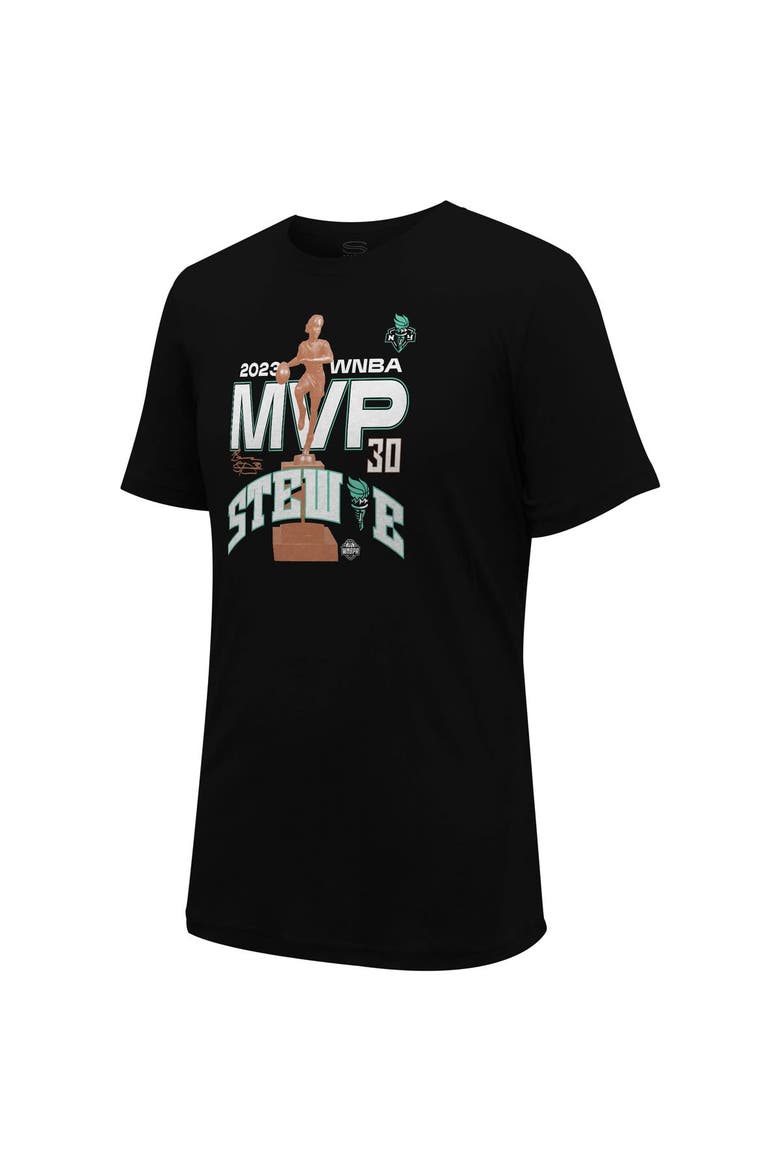 Unisex Stadium Essentials Breanna Stewart Black New York Liberty 2023 WNBA MVP T-Shirt, Alternate, color, Black
