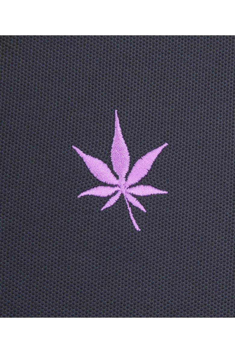1983 Tipped Pique Polo, Alternate, color, Black White Purple Haze