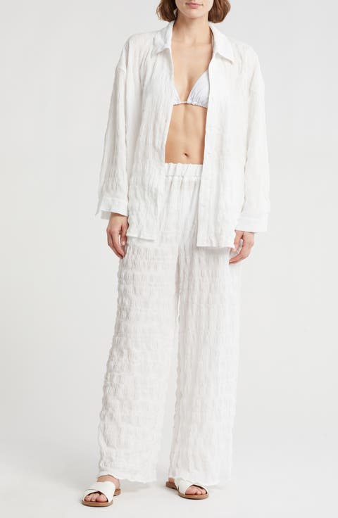 2-Piece Crinkle Cover-Up Set