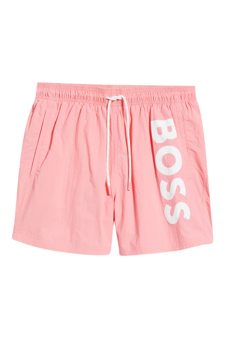 Octopus Swim Trunks, Alternate, color, LIGHT/ PASTEL PINK