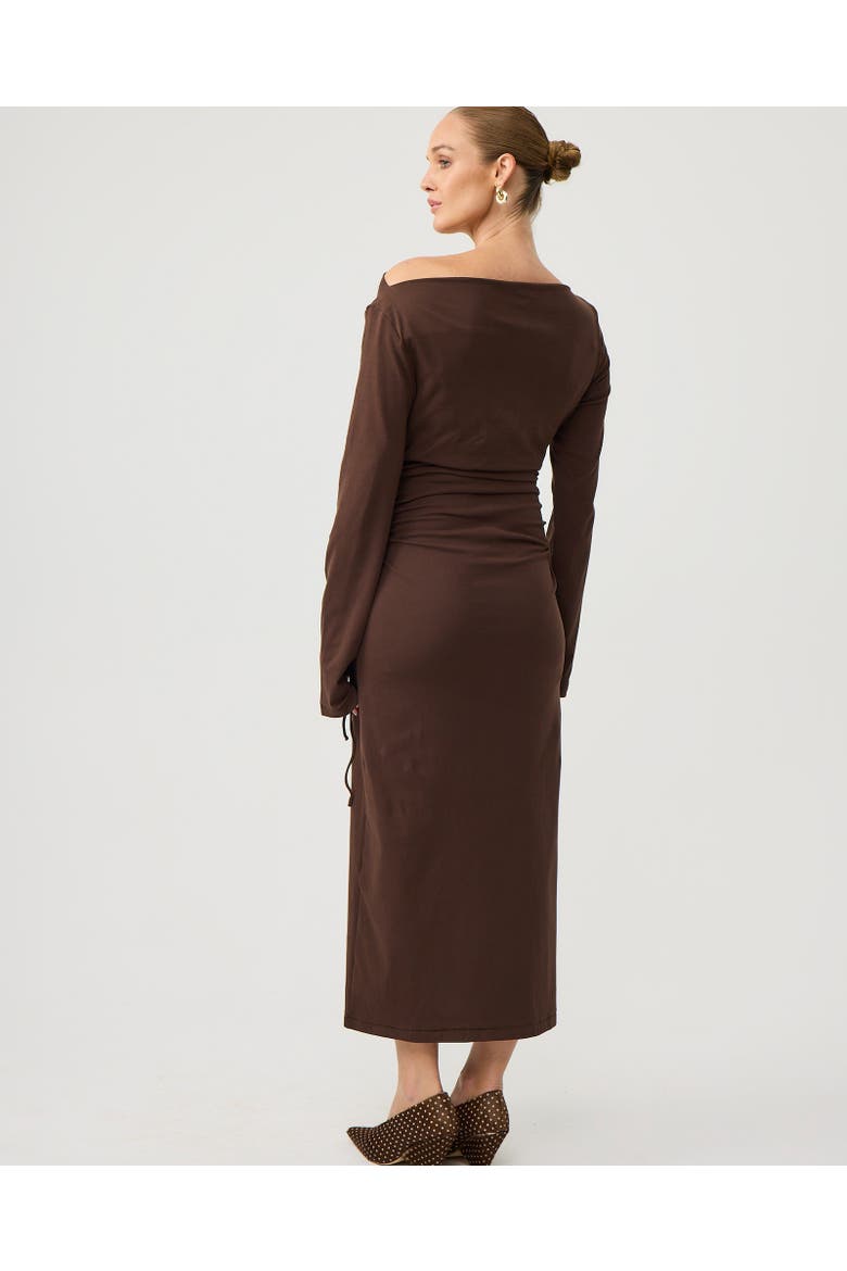 Aura Dress, Alternate, color, Brown