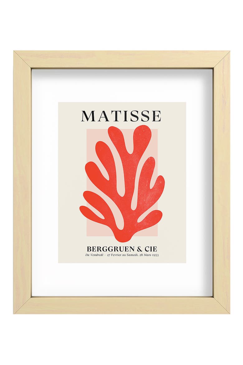 Jazz Leaf Matisse Edition Mid Century Series Art Print, Main, color, MULTI