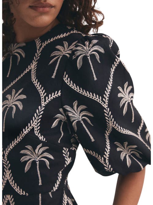 MINT VELVET MINT VELVET PALM PRINTED DRESS