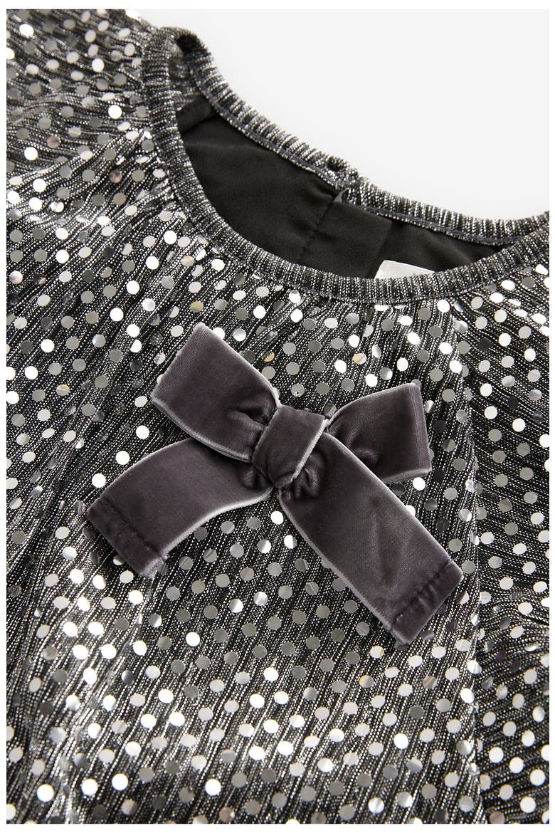 Kids' Sequin Party Dress, Alternate, color, BLACK