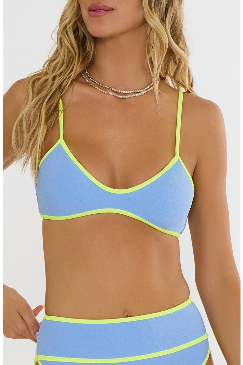 Leona Bralette Bikini Top, Main, color, ELECTRIC COAST