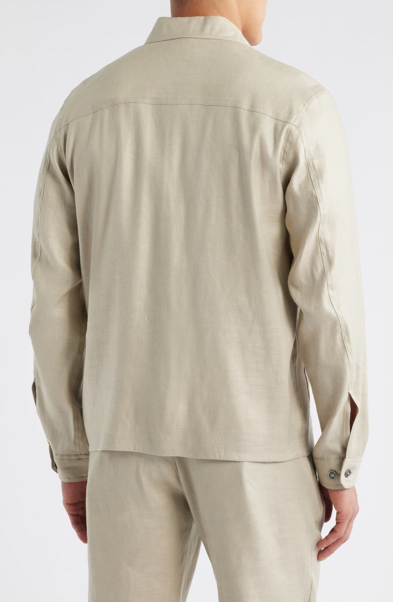 W.R.K Linen Blend Shirt Jacket, Alternate, color, Tan