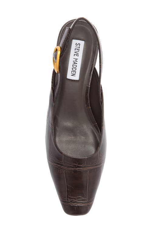 Steve Madden Diona Slingback Pump In Brown