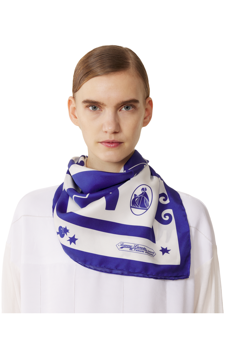 Lanvin Lunar Year Print Silk Scarf, Alternate, color,