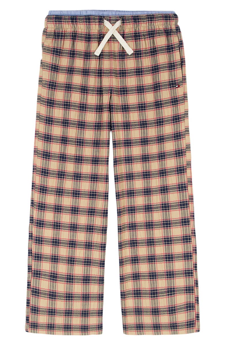 Tommy Hilfiger Kids' Yarn Dyed Plaid Lounge Pants, Main, color, Ivory