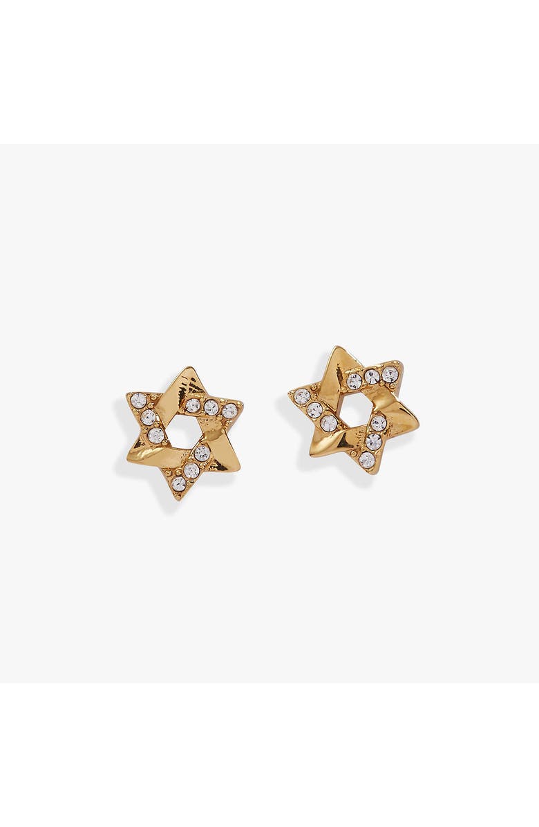 Alex and Ani Star Of David Mini Stud Earrings, Main, color,