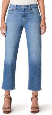 PAIGE Mason Mid Rise Ankle Straight Leg Jeans