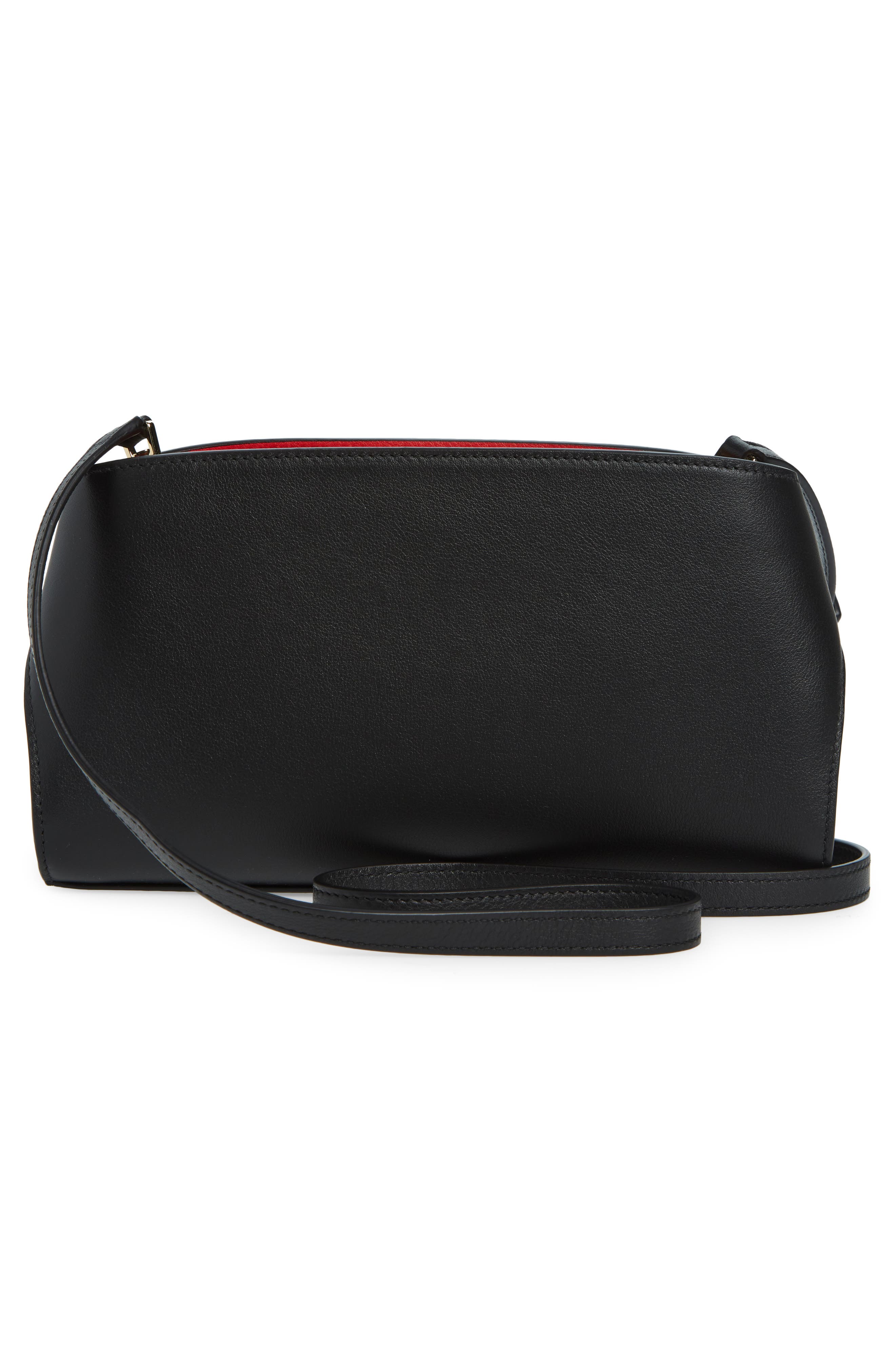 FERRAGAMO Hug Soft Leather Convertible Bag, Alternate, color, Nero