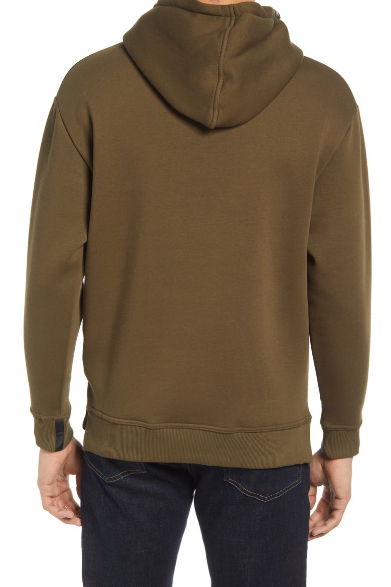 Solid Fleece Hoodie, Alternate, color, OLIVE