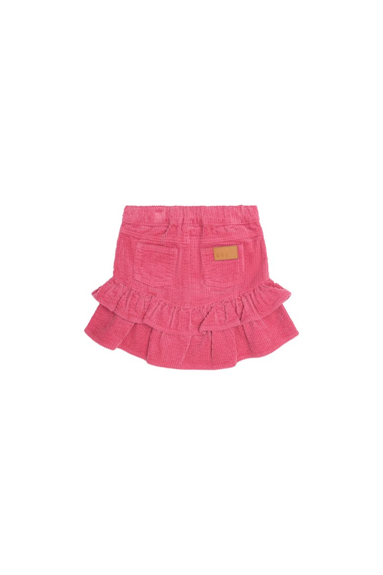 Berry Cord Tiered Skirt, Alternate, color, Dusty Berry