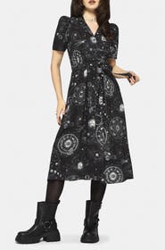 Disturbia Elise Celestial Midi Shirt Dress