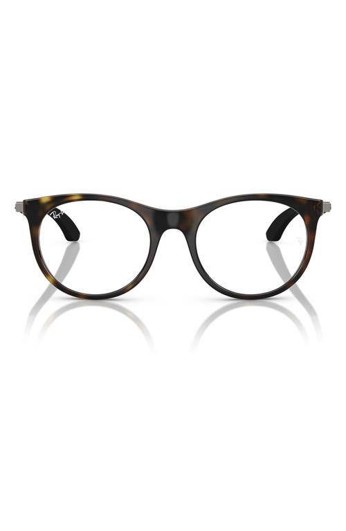 Ray Ban Ray-ban Kids' 47mm Phantos Optical Glasses In Havana
