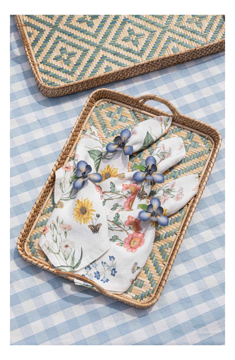 Juliska Floral Garden Set of 4 Linen Napkins, Alternate, color, Multi