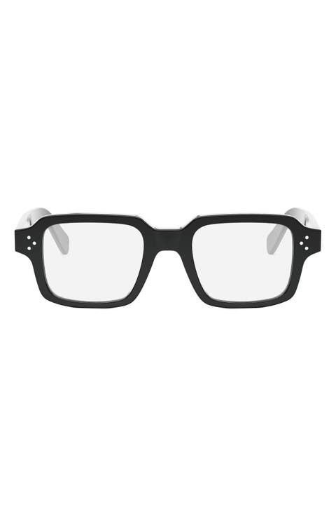 Bold 3 Dots 49mm Small Rectangular Optical Sunglasses