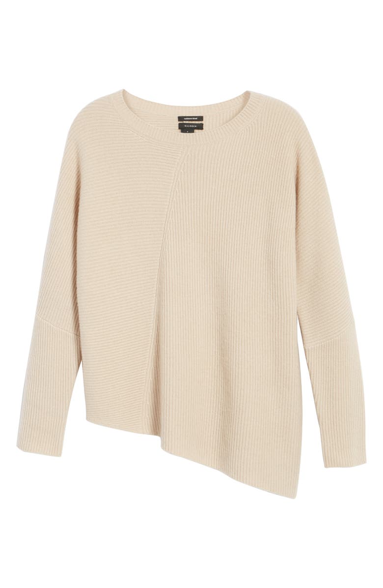 Halogen<sup>®</sup> Wool & Cashmere Tunic Sweater, Alternate, color, Heather Oatmeal