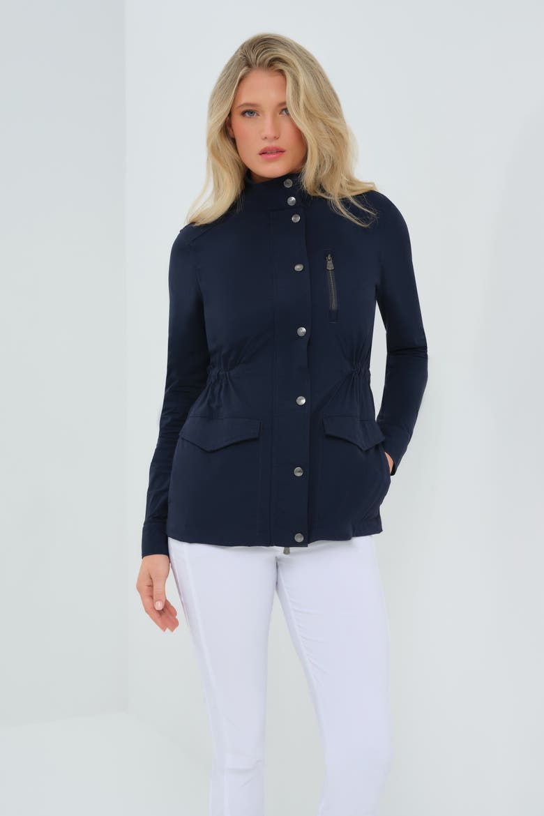 Lenny Ultralight Snap Front Jacket, Main, color, Navy