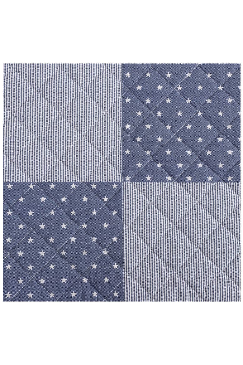 Ithaca Stargaze Patchwork Cotton Quilt & Shams Set, Alternate, color, WHITE/ DEEP BLUE