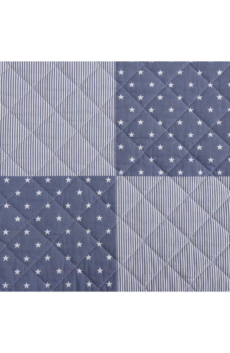 Tommy Hilfiger Ithaca Stargaze Patchwork Cotton Quilt & Shams Set, Alternate, color, White/ Deep Blue