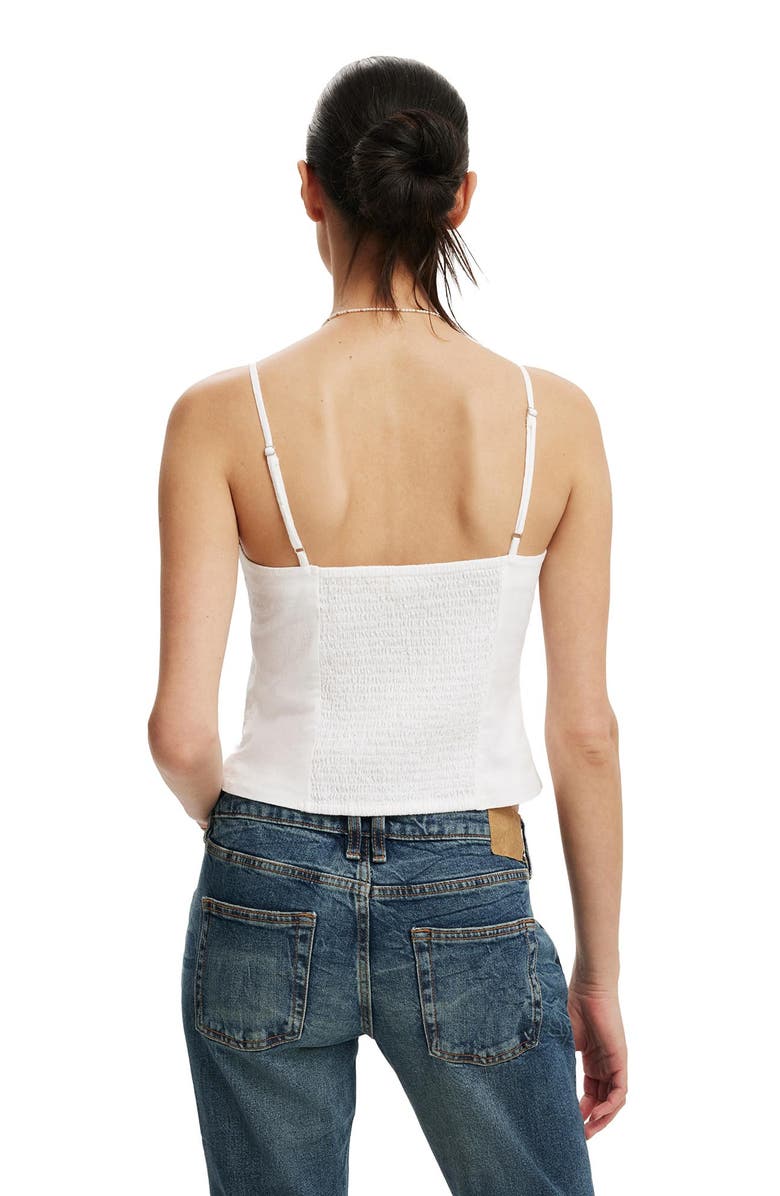 Cotton On Women's Bow Cotton Cami, Alternate, color, White