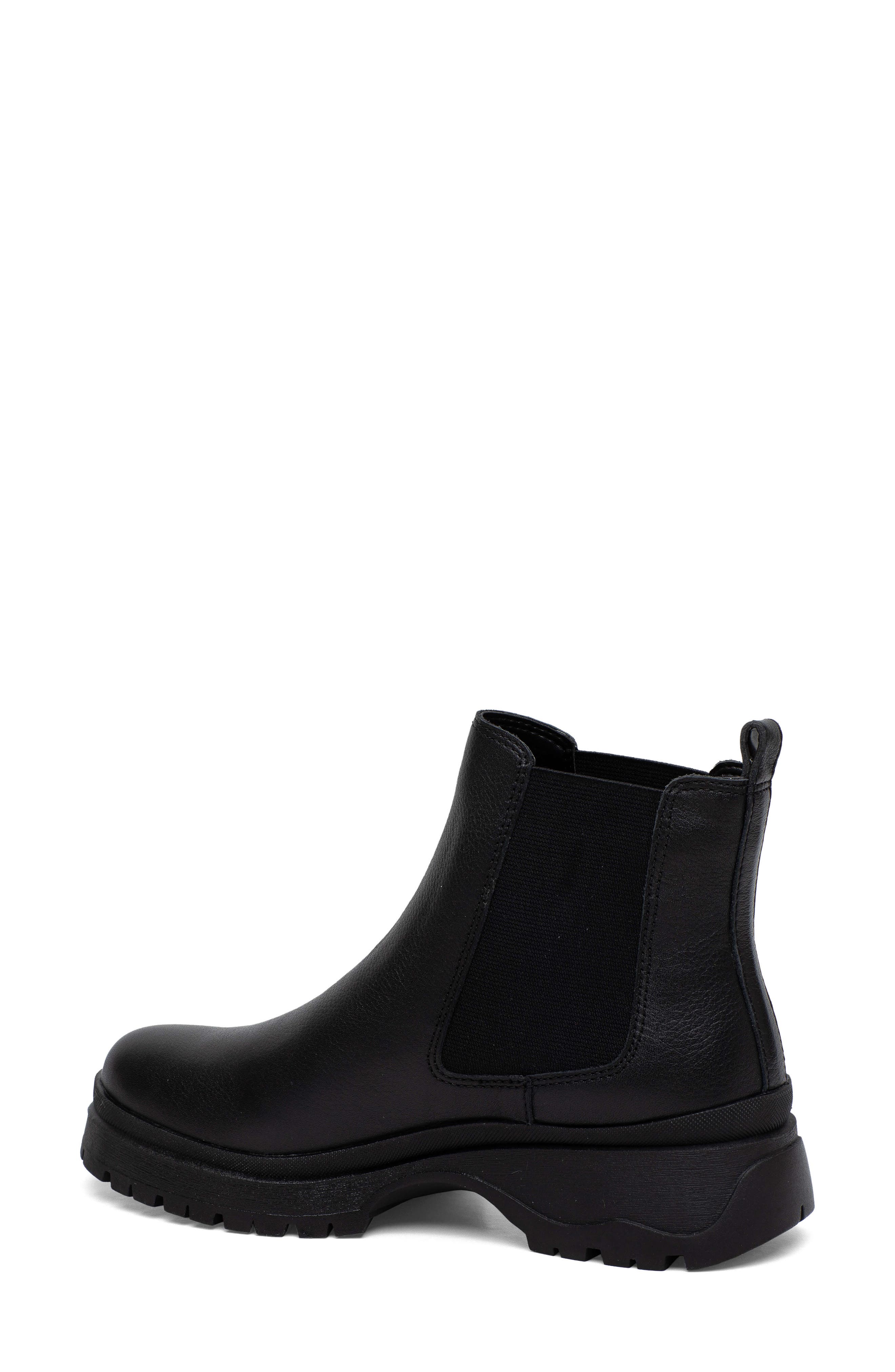 Linea Paolo Tokio Lug Sole Chelsea Boot, Alternate, color, Black