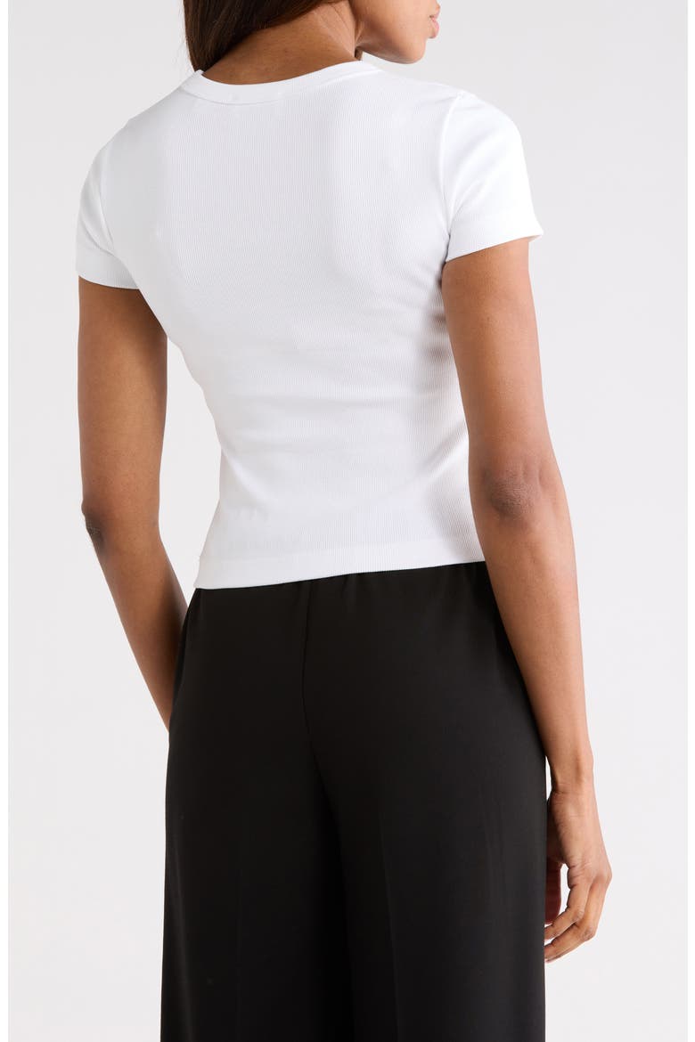 Fitted Tee, Alternate, color, BRIGHT WHITE
