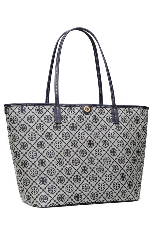 Tory Burch T Monogram Zip Tote In Tory Navy