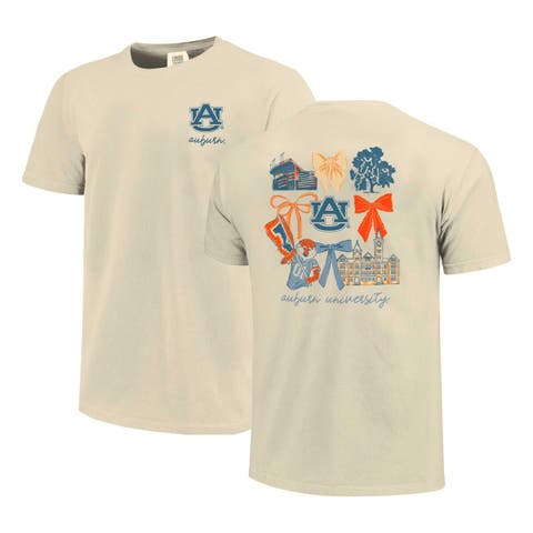 Women's Comfort Colors Natural Auburn Tigers Coquette T-Shirt