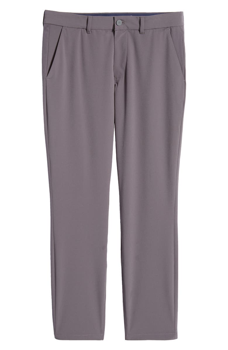 Mizzen+Main Helmsman Slim Fit Flat Front Golf Pants, Alternate, color, Charcoal Solid
