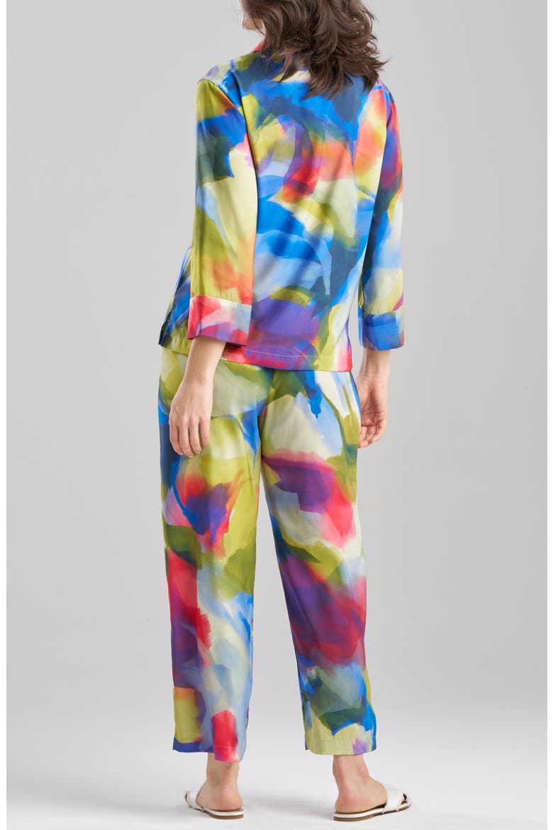Kumo Stretch Satin Pajamas, Alternate, color, KUMO MULTI