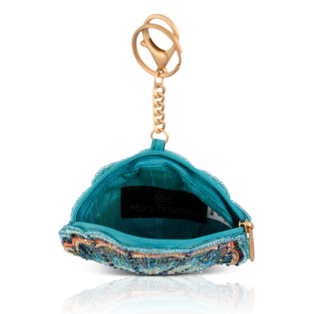Mary Frances Accessories Blue Cove Coin Purse, Alternate, color, Blue
