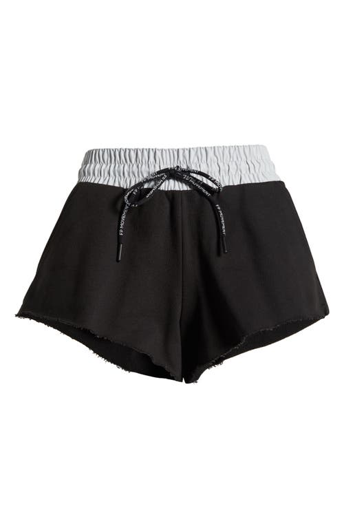 Free People Fp Movement Dream Big Cotton Blend Shorts In Black Combo