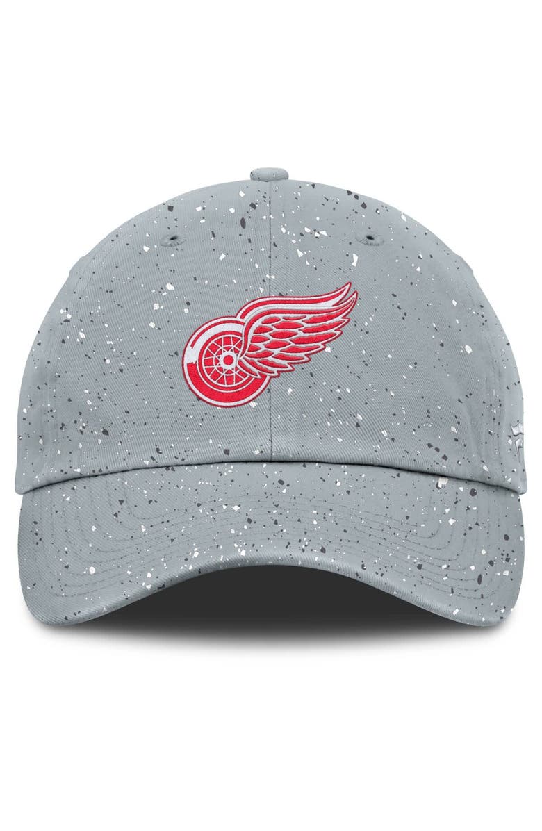 FANATICS Women's Fanatics Gray Detroit Red Wings Heritage Snow Day Speckle Adjustable Hat, Alternate, color, Gray
