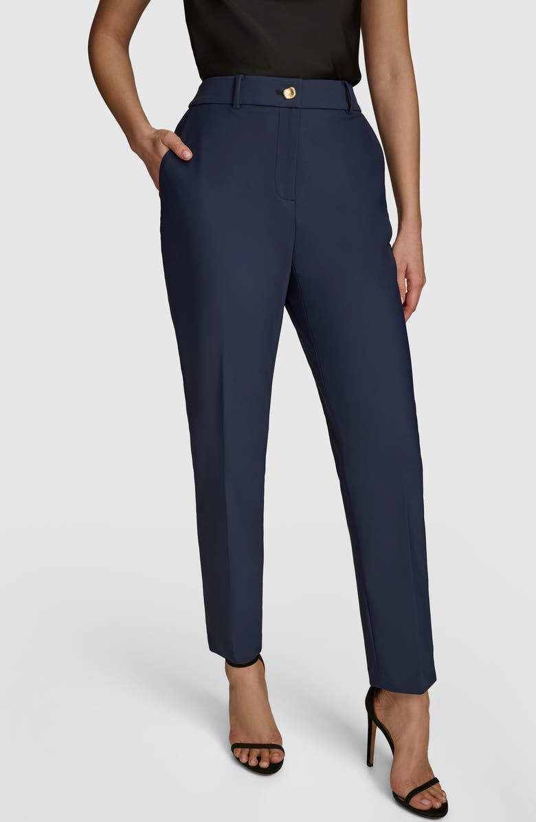 Donna Karan New York Pleated Ankle Pants, Main, color, 