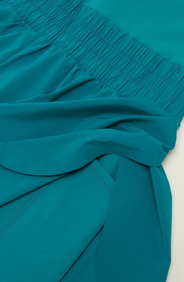 Zella Girl Kids' One & Done Romper, Alternate, color, Teal Bayou