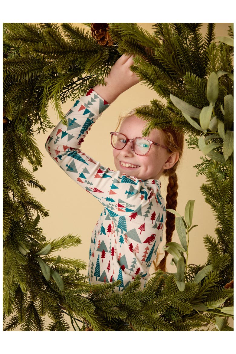 Goodnight Pajama Set, Alternate, color, Holiday Woodland Scene