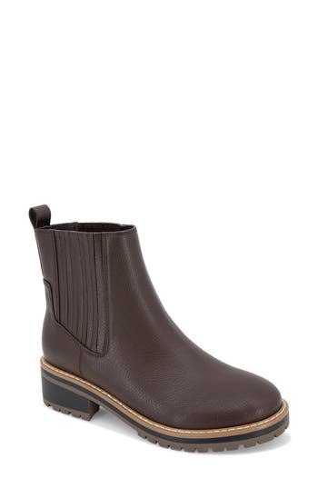 Kensie Koda Lug Sole Chelsea Boot In Brown